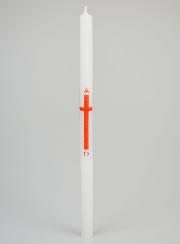 Cero di Processione Alpha Omega 29 cm - Rosso