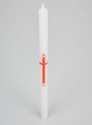 Cero di Processione Alpha Omega 29 cm - Rosso