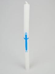 Cero di Processione Alpha Omega 29 cm - Blu
