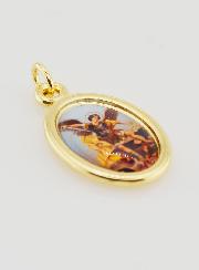 Medaglia San Michele Arcangelo Dorata - 25 mm