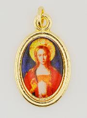 Medaglia Santa Maria Maddalena Dorata - 25 mm