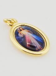 Medaglia Cristo Misericordioso Dorata - 25 mm