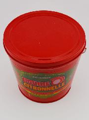 Candela Citronella Secchio Metallo - Rosso