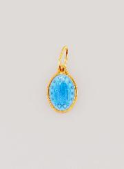 Medaglia Miracolosa in Argento Dorato e Smalto - 10 mm