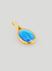 Medaglia Miracolosa in Argento Dorato e Smalto - 10 mm