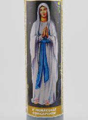 Candela in Vetro - Immacolata Concezione & Preghiera