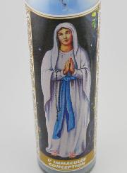 Candela in Vetro - Immacolata Concezione & Preghiera