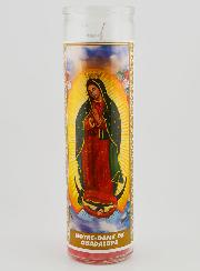 Candela in Vetro - Madonna di Guadalupe & Preghiera