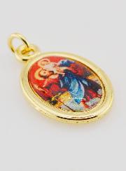 Medaglia San Cristoforo Dorata - 25 mm