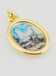 Medaglia Nostra Signora di Fàtima Dorata - 25 mm