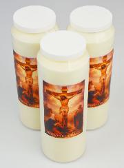 Set di 3 Candele per Novena alla Passione di Cristo