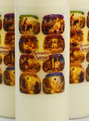 Set di 10 Candele per Novena Settimana Santa