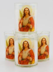 Set di 4 Candele Votive Santa Agata