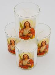 Set di 4 Candele Votive Santa Agata