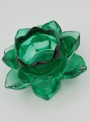 Portacandela Fiore di Loto - Verde