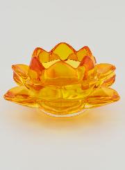 Portacandela Fiore di Loto - Arancione