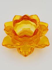Portacandela Fiore di Loto - Arancione