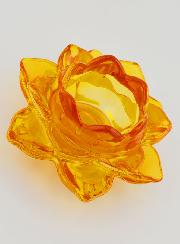 Portacandela Fiore di Loto - Arancione
