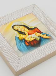 Cornice Icona Moderna Madonna col Bambino - 11 cm