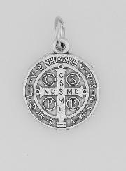 Medaglia di San Benedetto in Metallo - 15mm