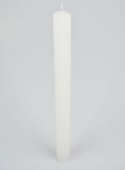 Candela Colorata in Massa 27cm - Bianco