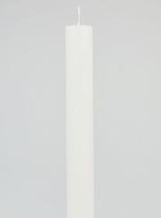 Candela Colorata in Massa 27cm - Bianco