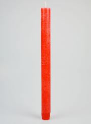 Candela Colorata in Massa 27cm - Rosso Rosato
