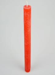 Candela Colorata in Massa 27cm - Rosso Rosato