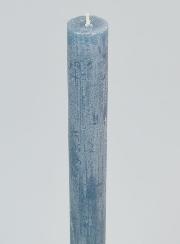 Candela Colorata in Massa 27cm - Blu Grigio