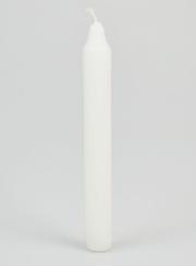 Candela Colorata in Massa 18cm - Bianco