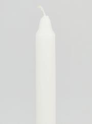 Candela Colorata in Massa 18cm - Bianco