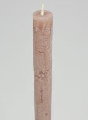 Candela Colorata in Massa 27cm - Tortora