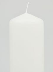 Candela Decorazine Bianca - 17 cm