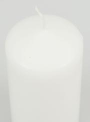 Candela Decorazine Bianca - 10 cm