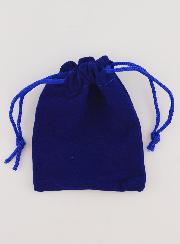 Pochette Rosario Regalo Velluto 9cm - Blu