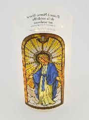 Portacandela LED - Madonna Miracolosa & Preghiera