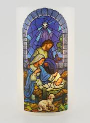 Portacandela LED & Preghiera - Natvità