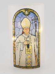 Portacandela LED - Papa Leone & Preghiera