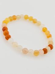 Bracciale in Pietre Naturali di Giada Multicolore - 6mm
