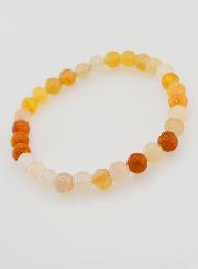 Bracciale in Pietre Naturali di Giada Multicolore - 6mm