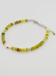 Bracciale Croce e Pietre Verdi