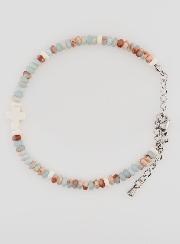 Bracciale Croce e Pietre Pastello