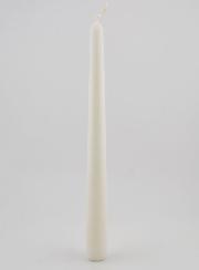 Candela Colorata in Massa Conica 25cm - Bianco