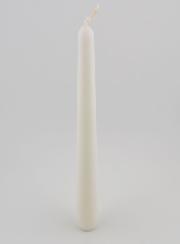 Candela Colorata in Massa Conica 25cm - Bianco