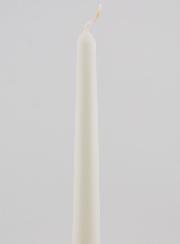 Candela Colorata in Massa Conica 25cm - Bianco