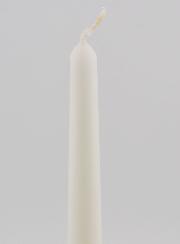 Candela Colorata in Massa Conica 25cm - Bianco