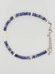 Bracciale Croce e Pietre Blu