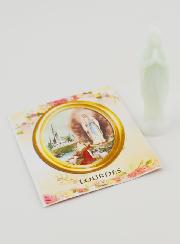 Statua Madonna di Lourdes Fluorescente  8 cm