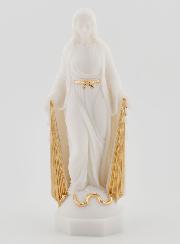 Statua Madonna Miracolosa Raggi Dorati - 12 cm
