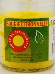 Candela in Vetro alla Citronella